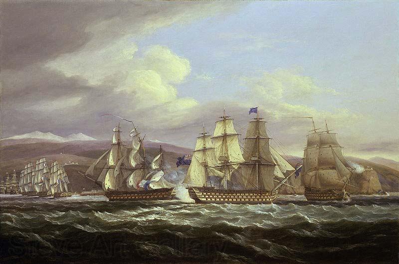 Thomas Luny Blockade of Toulon, 1810-1814: Pellew's action, 5 November 1813